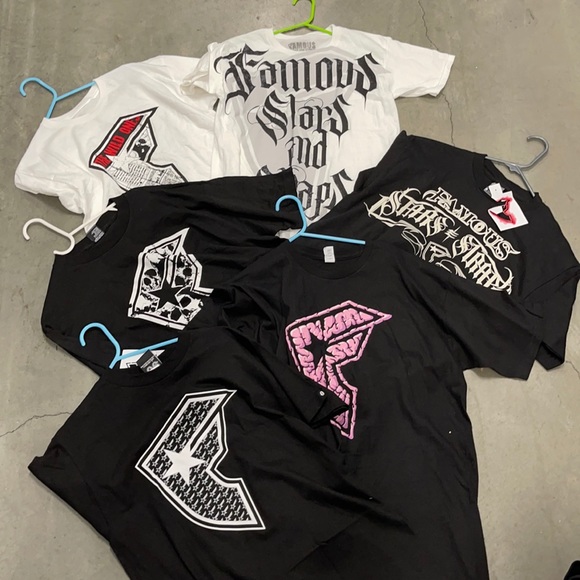 Famous Stars and Straps Bundle (6shirts) - Picture 1 of 7